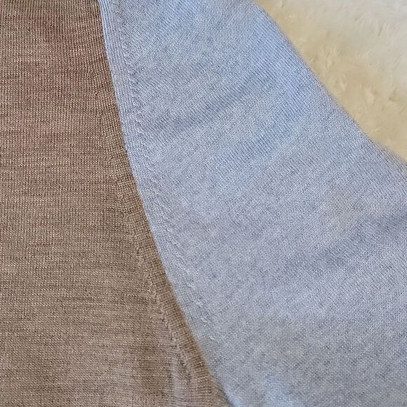 Banana republic 100% extrafine merino wool colorblock sweater size S capsule - Picture 4 of 7